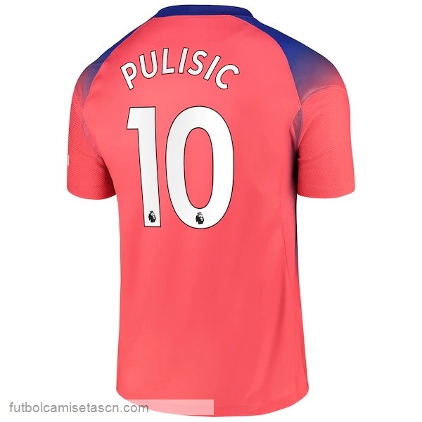 Camiseta Chelsea NO.10 Pulisic 3ª 2020/21 Naranja